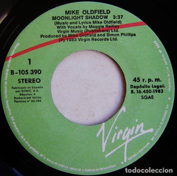 Discos de vinilo: Mike Oldfield &ndash; Moonlight Shadow (Vinyl, Virgin B-105 390) - Foto 3