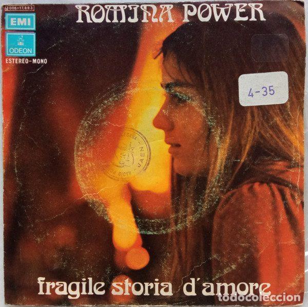 Disques de vinyle: Romina Power &ndash; Fragile Storia D'Amore (Vinyl, Odeon 1 J 006-17.883)