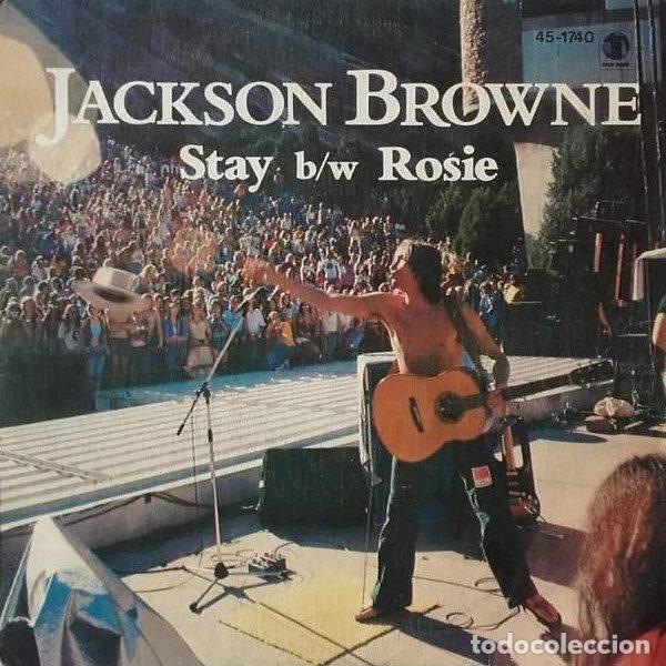 Discos de vinil: Jackson Browne &ndash; Stay B/w Rosie (Vinyl, Asylum Records 45-1740)