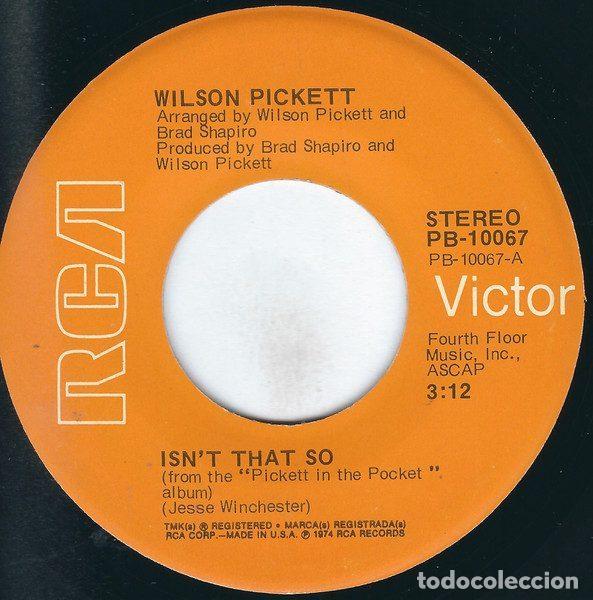 Discos de vinil: Wilson Pickett &ndash; Isn't That So (Vinyl, RCA Victor PB-10067)