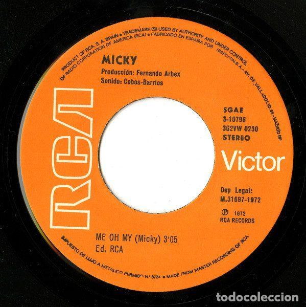 Discos de vinilo: Micky &ndash; Jerusalen (Vinyl, RCA Victor 3-10796) - Foto 4