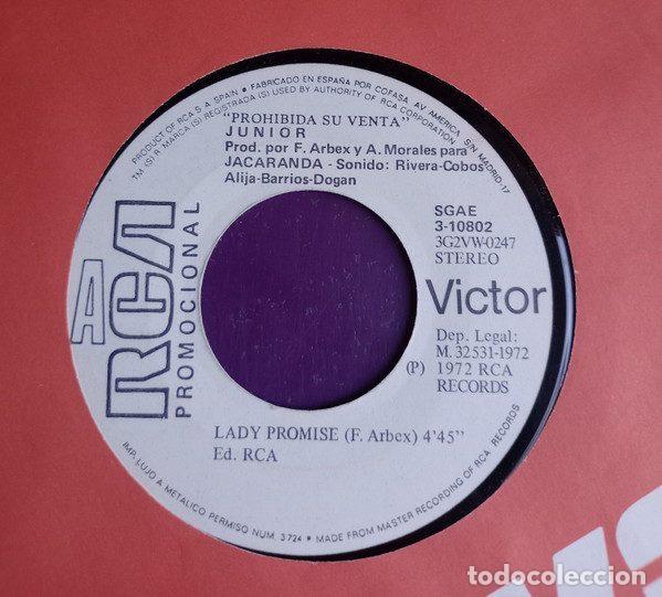 Disques de vinyle: Junior &ndash; Lady Promise (Vinyl, RCA Victor 3-10802)