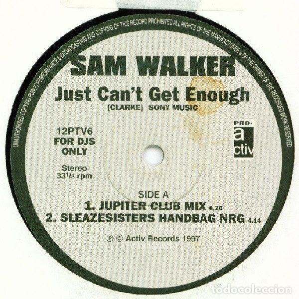 Discos de vinilo: Sam Walker &ndash; Just Cant Get Enough (Vinyl, Pro-Active 12PTV6) - Foto 1