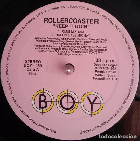 Discos de vinilo: Rollercoaster &ndash; Keep It Goin (Vinyl, Boy Records BOY-480) - Foto 3