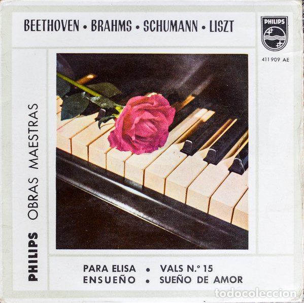 Dischi in vinile: Beethoven, Brahms, Schumann, Liszt - Hans Richter Haaser &ndash; Para Elisa / Vals N.&ordm; 15 / Ensue&ntilde;o /...