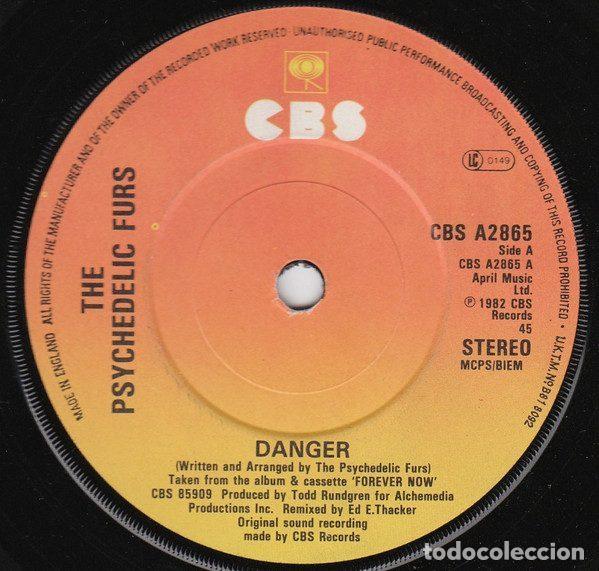 Dischi in vinile: The Psychedelic Furs &ndash; Danger (Remix) (Vinyl, CBS CBS A2865)