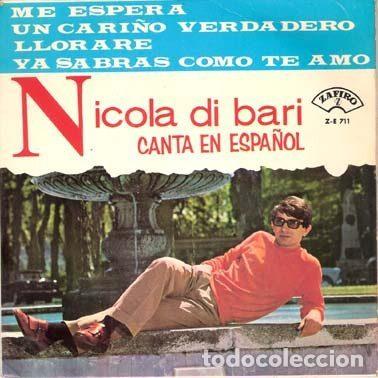 Discos de vinil: Nicola Di Bari &ndash; Canta En Espa&ntilde;ol (Vinyl, Zafiro Z-E 711)