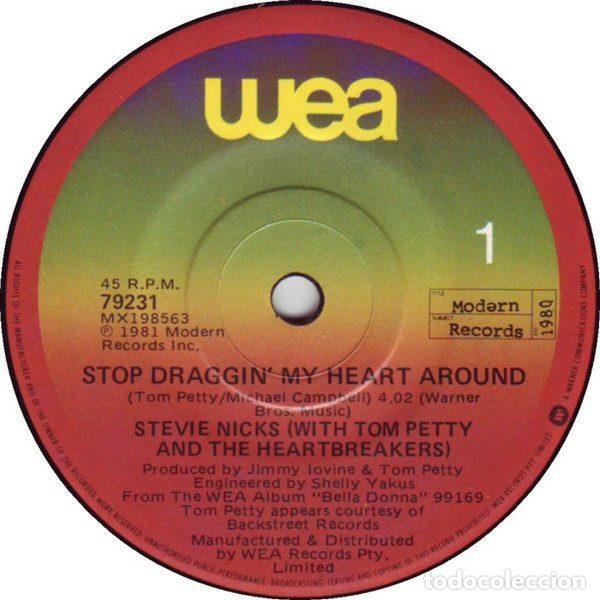 Discos de vinilo: Stevie Nicks &ndash; Stop Draggin' My Heart Around (Vinyl, WEA 79231)