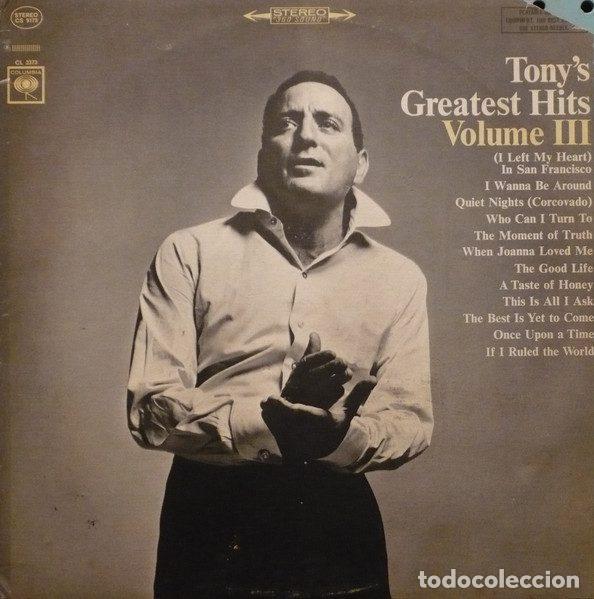 Disques de vinyle: Tony Bennett &ndash; Tony's Greatest Hits Volume III (Vinyl, Columbia CS 9173)