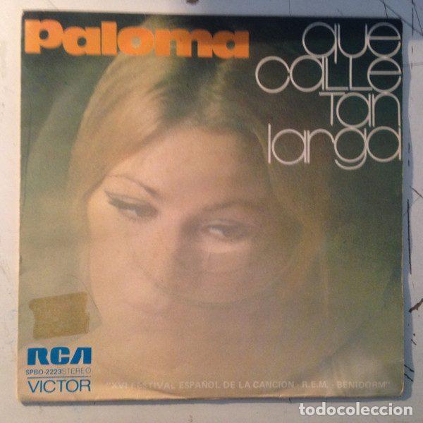 Discos de vinil: Paloma &ndash; Que Calle Tan Larga (Vinyl, RCA Victor SPBO-2223)