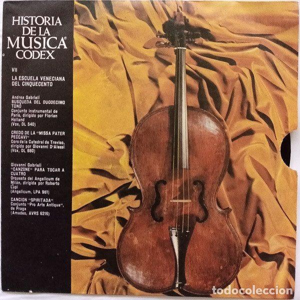 Discos de vinilo: Various &ndash; Historia De La M&uacute;sica VII - La Escuela Veneciana Del Cinquecento (Vinyl, Codex HdM - 007)