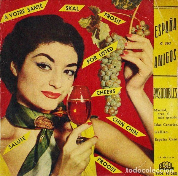 Discos de vinil: Emma Maleras &ndash; Espa&ntilde;a A Sus Amigos (Vinyl, Regal SEDL 19.250)