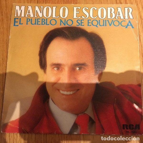 Discos de vinil: Manolo Escobar &ndash; El Pueblo No Se Equivoca (Vinyl, RCA PB-7843)