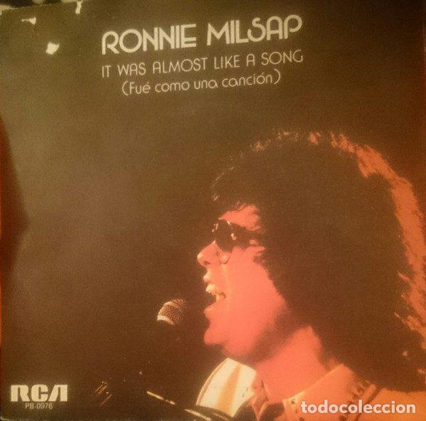 Discos de vinil: Ronnie Milsap &ndash; It Was Almost Like A Song = Fu&eacute; Como Una Canci&oacute;n (Vinyl, RCA PB-0976)