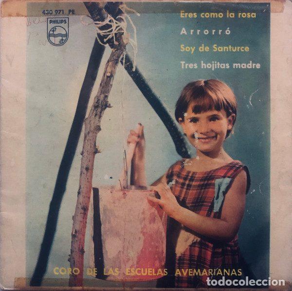 Discos de vinil: Coros De Las Escuelas Avemarianas &ndash; Eres Como La Rosa (Vinyl, Philips 430 971 PE)