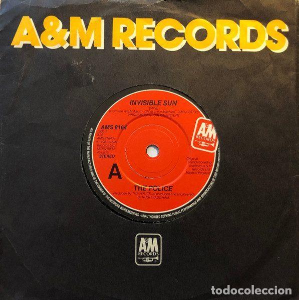 Discos de vinilo: The Police &ndash; Invisible Sun (Vinyl, A&M Records AMS 8164)