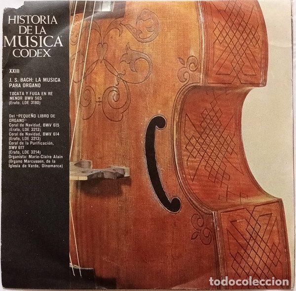 Dischi in vinile: J. S. Bach &ndash; Historia De La Musica XXIII - J. S. Bach: La Musica Para Organo (Vinyl, Codex HdM -...
