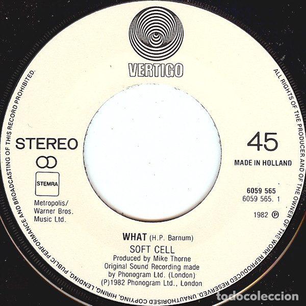 Discos de vinilo: Soft Cell &ndash; What! (Vinyl, Vertigo 6059 565) - Foto 3