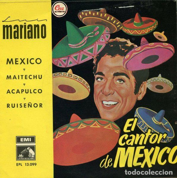 Disques de vinyle: Luis Mariano &ndash; El Cantor De M&eacute;xico (Vinyl, La Voz De Su Amo 7EPL 13.099)