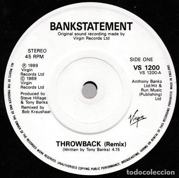 Discos de vinilo: Bankstatement &ndash; Throwback (Vinyl, Virgin VS 1200) - Foto 3