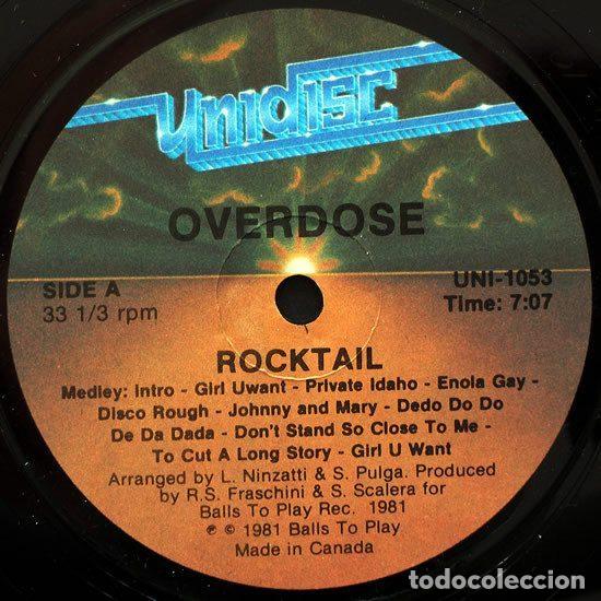 Discos de vinilo: Overdose &ndash; Rocktail (Vinyl, Unidisc UNI-1053) - Foto 2