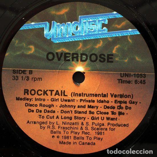 Discos de vinilo: Overdose &ndash; Rocktail (Vinyl, Unidisc UNI-1053) - Foto 3
