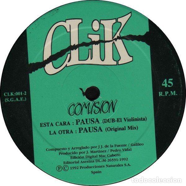 Discos de vinilo: Comision &ndash; Pausa (Vinyl, Clik CLK 001-2) - Foto 2