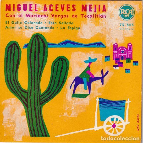 Disques de vinyle: Miguel Aceves Mejia Con El Mariachi Vargas De Tecalitlan &ndash; El Gallo Colorado (Vinyl, RCA 75 505)