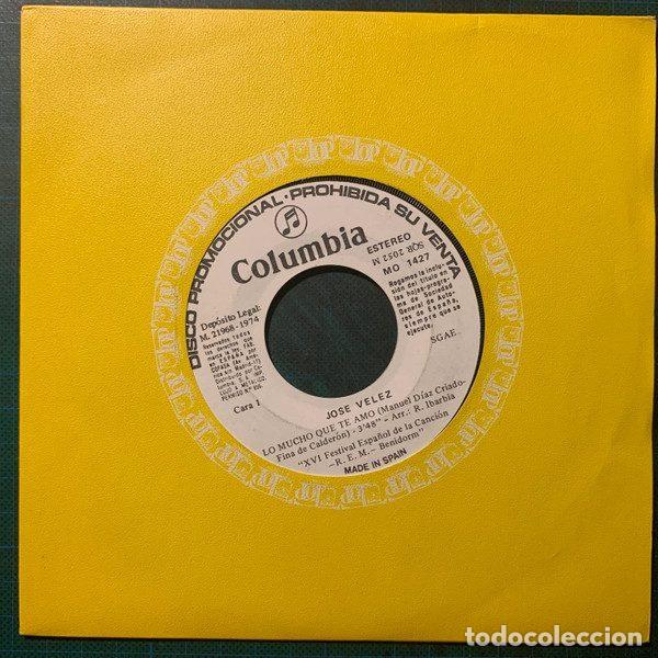 Vinyl records: Jos&eacute; V&eacute;lez &ndash; Lo Mucho Que Te Amo (Vinyl, Columbia MO 1427)