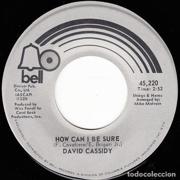 Vinyl records: David Cassidy &ndash; How Can I Be Sure / Ricky's Tune (Vinyl, Bell Records 45,220)