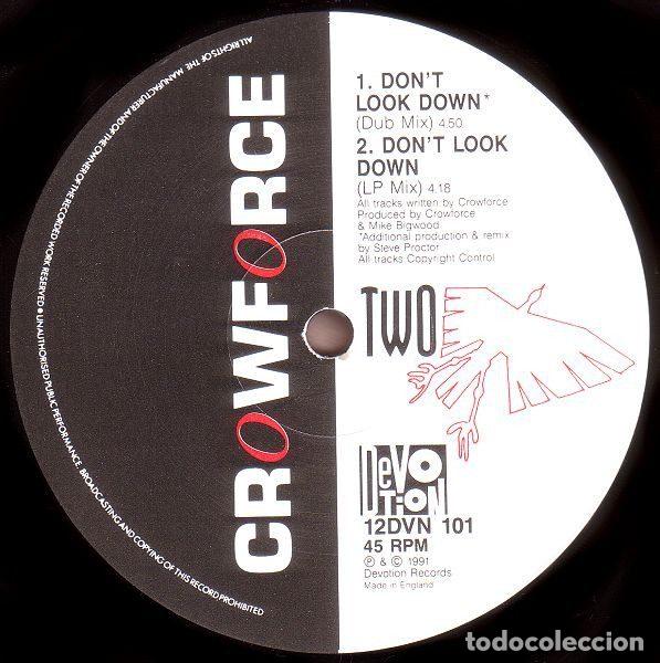 Discos de vinilo: Crowforce &ndash; Dont Look Down (Vinyl, Devotion 12 DVN 101) - Foto 3
