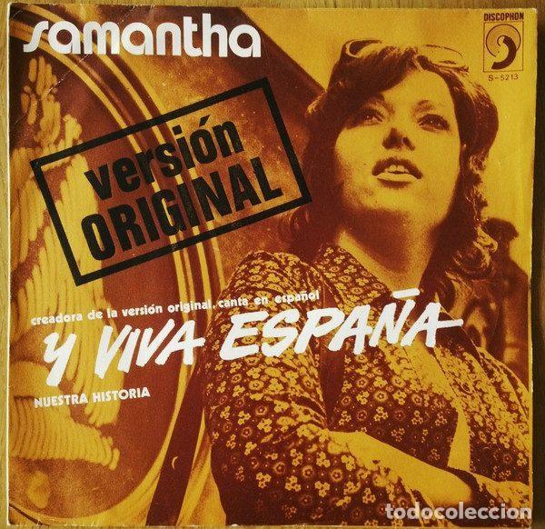 Vinyl records: Samantha &ndash; Y Viva Espa&ntilde;a (Vinyl, Discophon S-5213)