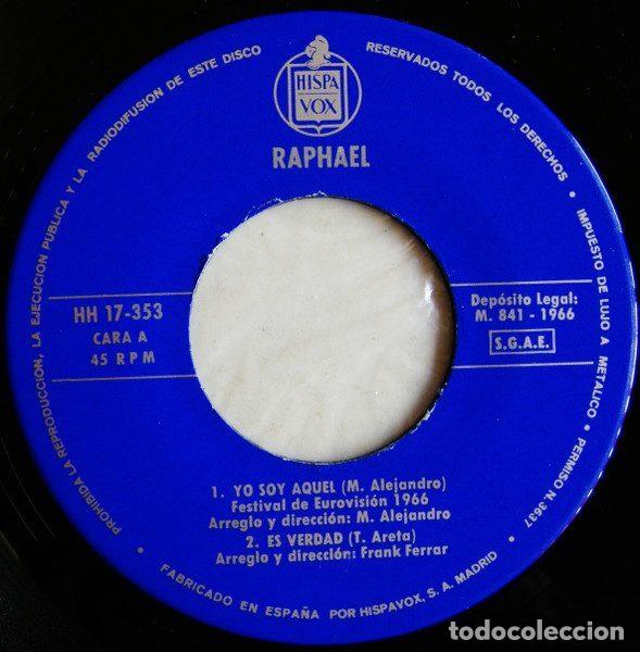 Discos de vinilo: Raphael &ndash; Yo Soy Aquel (Vinyl, Hispavox HH 17-353) - Foto 3