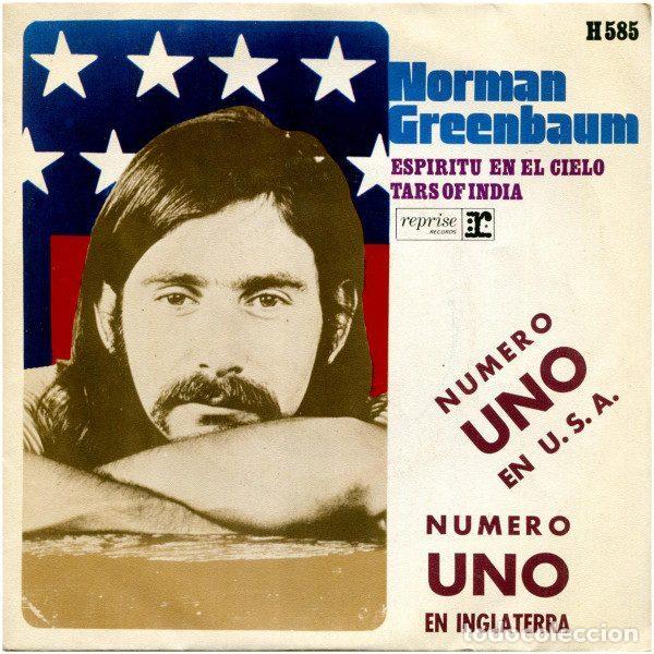 Dischi in vinile: Norman Greenbaum &ndash; Espiritu En El Cielo / Tars Of India (Vinyl, Reprise Records H 585)