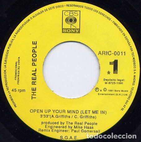 Discos de vinilo: The Real People &ndash; Open Up Your Mind (Let Me In) (Vinyl, CBS/Sony ARIC-0011)