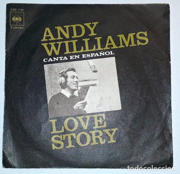 Vinyl-Schallplatten: Andy Williams &ndash; Canta En Espa&ntilde;ol Love Story (Vinyl, CBS CBS 7188)