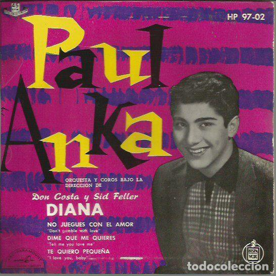 Disques de vinyle: Paul Anka &ndash; Diana (Vinyl, ABC-Paramount HP 97-02)