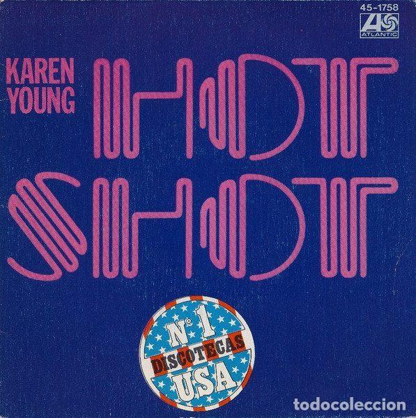 Discos de vinil: Karen Young &ndash; Hot Shot (Vinyl, Atlantic 45-1758)