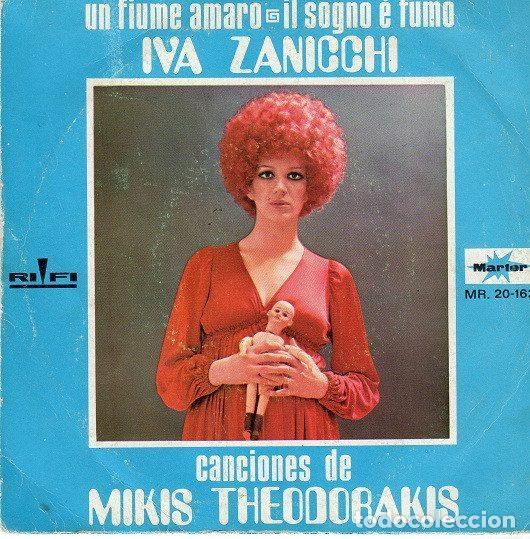 Vinyl-Schallplatten: Iva Zanicchi &ndash; Un Fiume Amaro / Il Sogno E' Fumo (Vinyl, Marfer MR. 20-163)