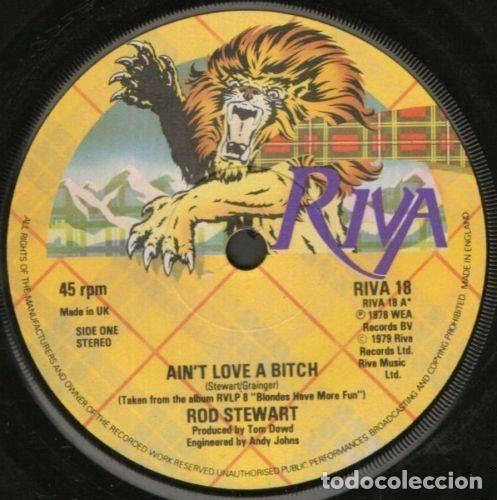 Dischi in vinile: Rod Stewart &ndash; Ain't Love A Bitch (Vinyl, Riva RIVA 18)