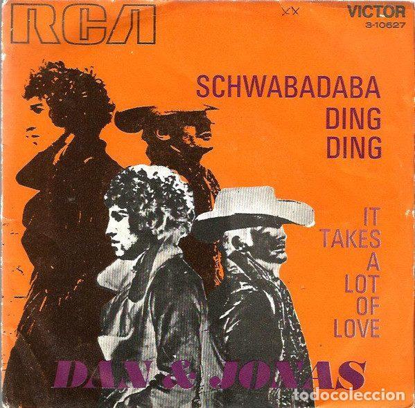 Disques de vinyle: Dan & Jonas &ndash; Schwabadaba Ding Ding / It Takes A Lot Of Love (Vinyl, RCA Victor 3-10627)