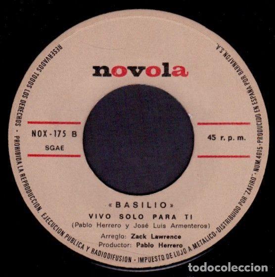 Discos de vinilo: Basilio &ndash; Ve Con El (Vinyl, Novola NOX - 175) - Foto 4