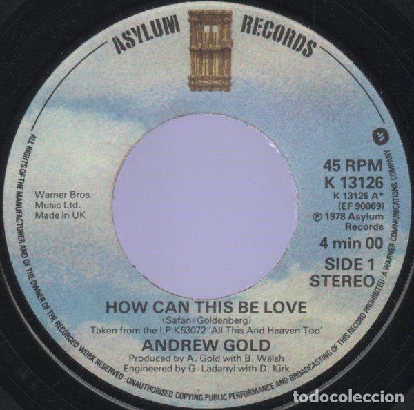 Vinyl-Schallplatten: Andrew Gold &ndash; How Can This Be Love (Vinyl, Asylum Records K 13126)