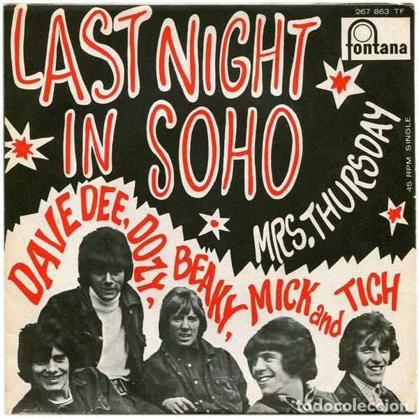 Vinyl-Schallplatten: Dave Dee, Dozy, Beaky, Mick And Tich &ndash; Last Night In Soho (Vinyl, Fontana 267 863 TF)