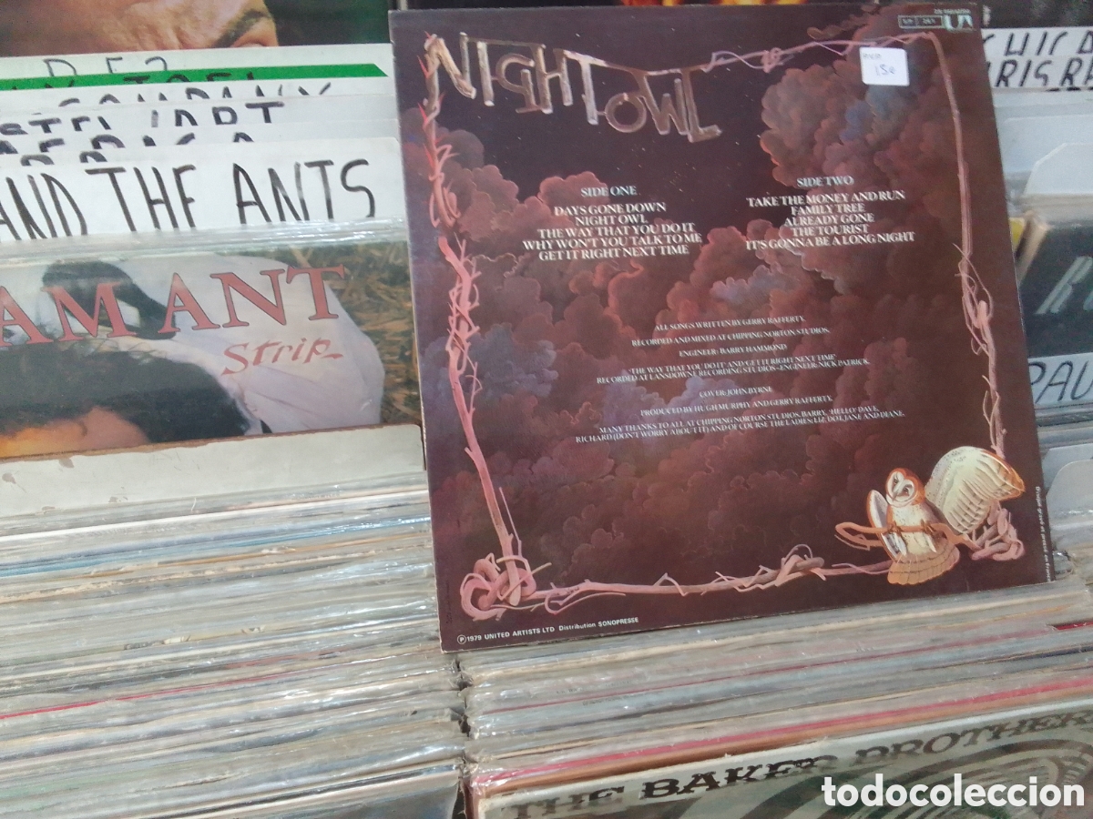 Discos de vinilo: Gerry Rafferty, night owl - Foto 2