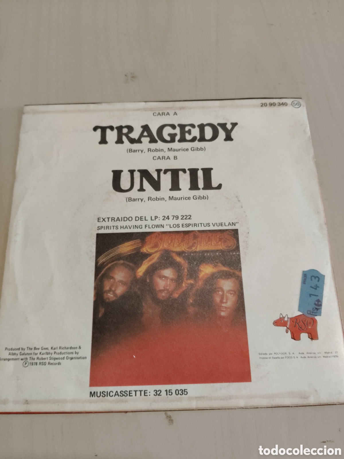 Discos de vinilo: MV684 bee gees tragedy MINI VINILO - Foto 2