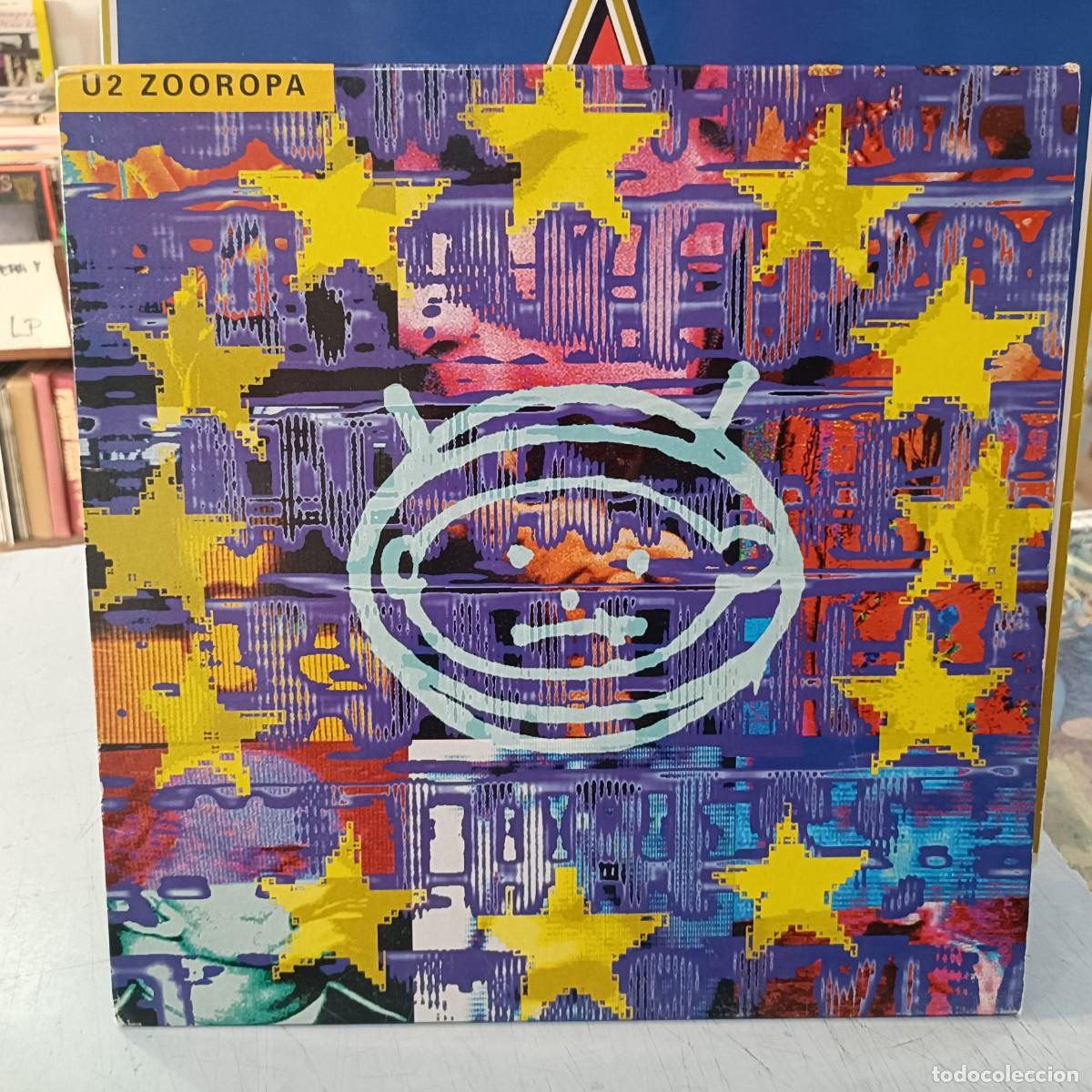 Discos de vinilo: U2 - Zooropa - LP. sello Island 1993