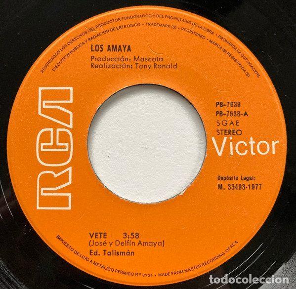 Discos de vinil: Los Amaya &ndash; Vete (Vinyl, RCA Victor PB-7638)