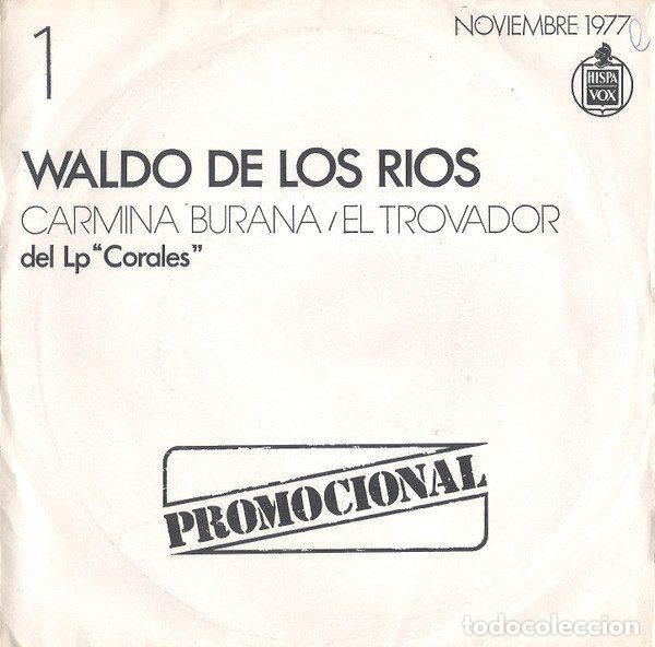 Discos de vinil: Waldo De Los Rios &ndash; Carmina Burana / El Trovador (Vinyl, Hispavox CP - 287)