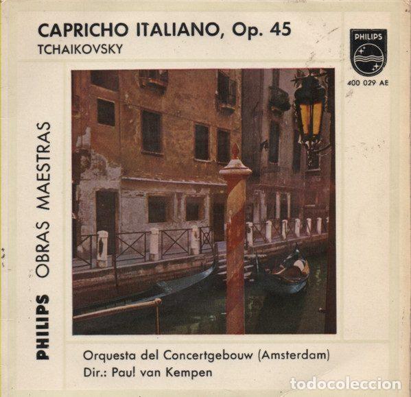 Disques de vinyle: Tchaikovsky - Orquesta Del Concertgebouw (Amsterdam) Dir: Paul van Kempen &ndash; Capricho Italiano,...
